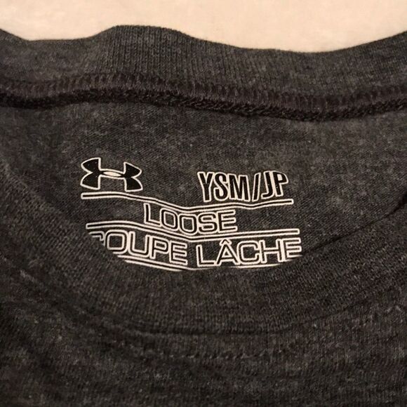 Under Armour “Girls Aways Win” Grey Tee - Size YSM - Picture 4 of 5
